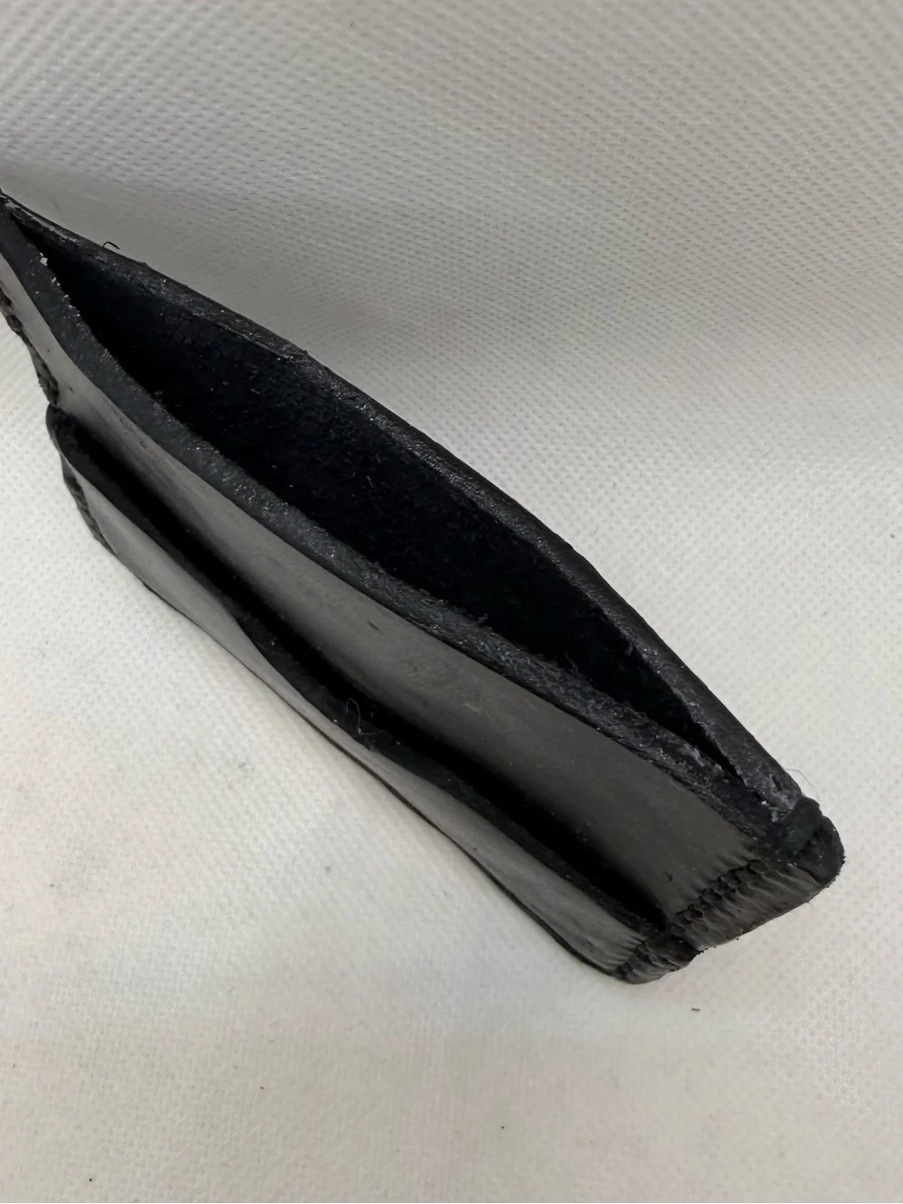 Hand Black Leather Card Holder